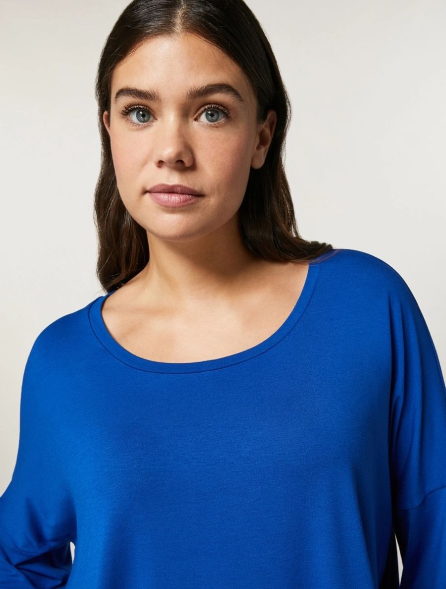 Viscose Jersey T-Shirt China Blue Hot