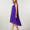 Georgette Dress Purple Wholesale