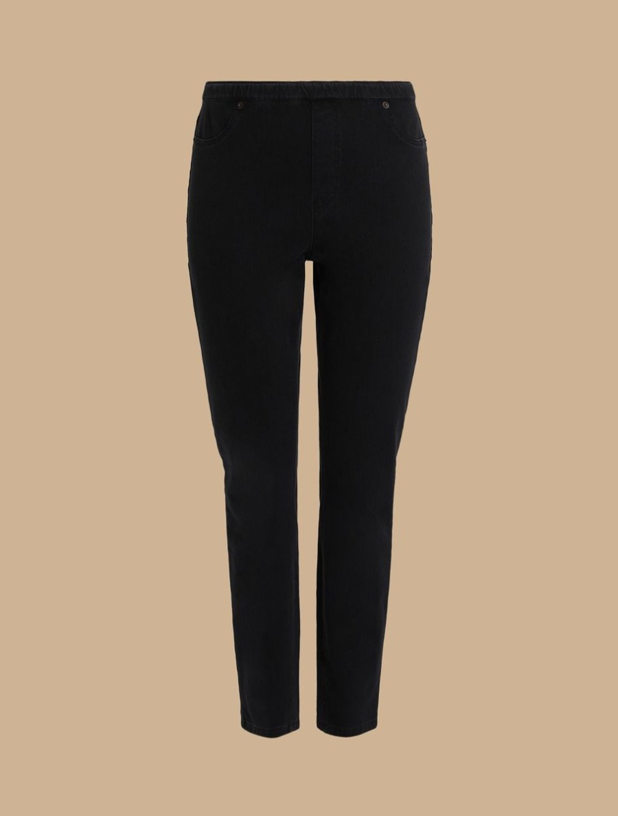 Leggings-Fit Jersey Denim Jeans Black Best