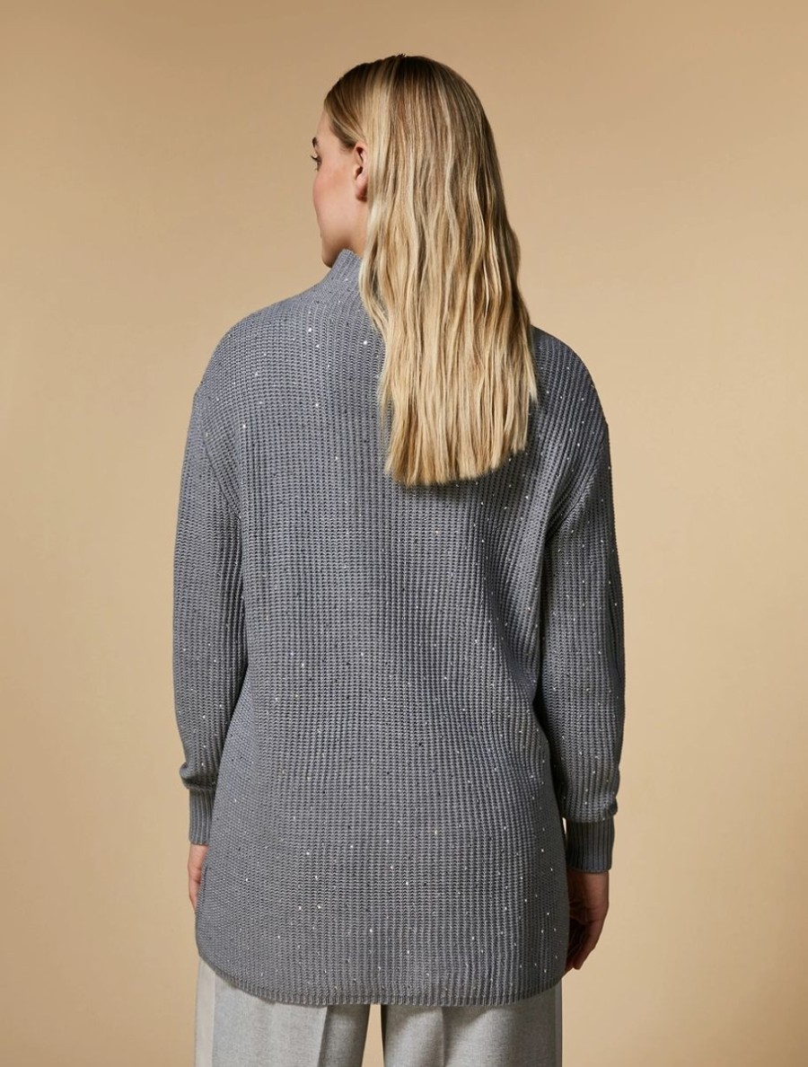 Wool-Blend Sweater Medium Grey Online