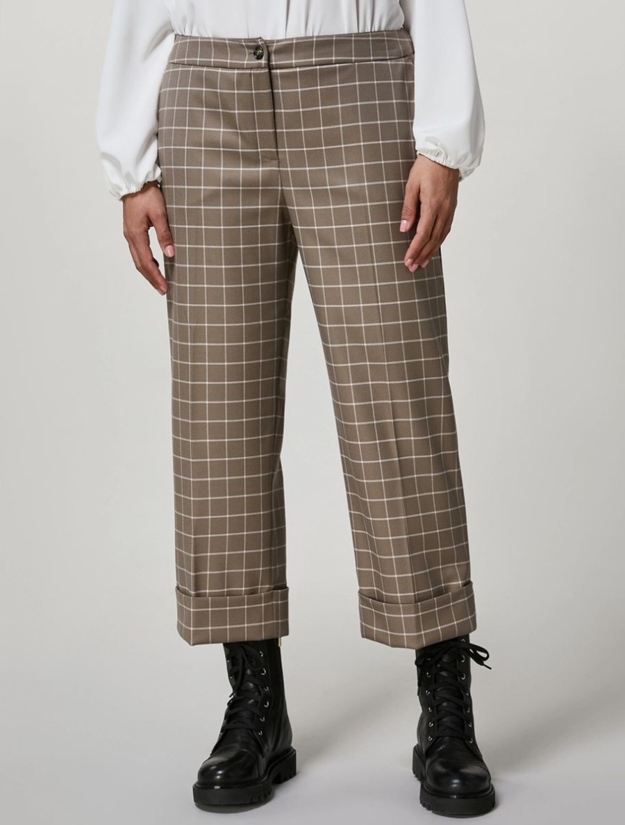 Stretch Flannel Trousers Dark Brown Best