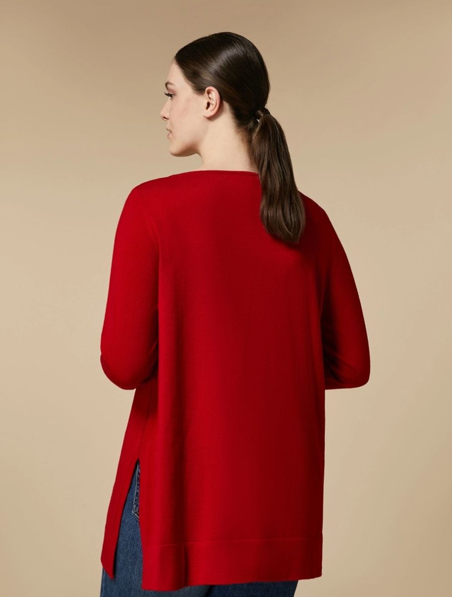 Wool Sweater Red Clearance