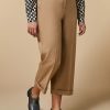 Technical Wool Gabardine Trousers Camel Wholesale