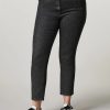 Cotton Denim Trousers Black Online