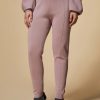 Viscose-Knit Leggings Pink Hot