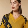 Jacquard Wool-Blend Sweater Mustard Hot