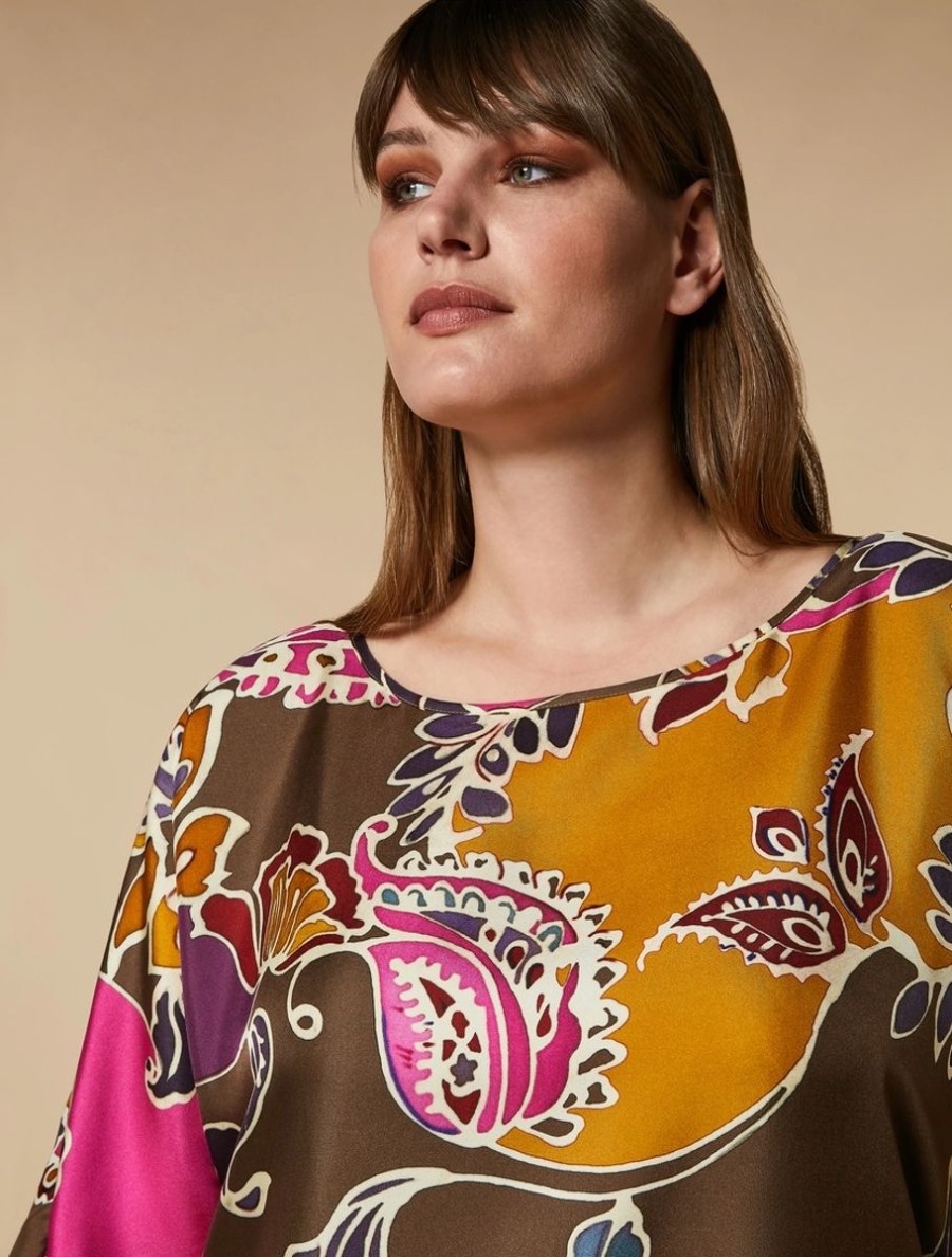 Silk Twill Tunic Gold Online