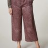 Printed Twill Trousers Camel Best