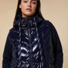 Water-Repellent Quilted Gilet Dark Navy New