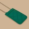 Coated Fabric Phone Pouch Green Best