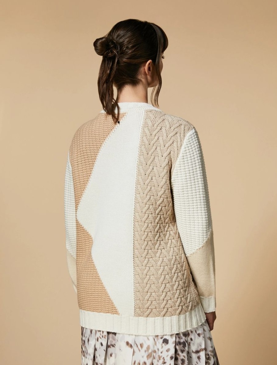 Wool-Blend Sweater White Wholesale