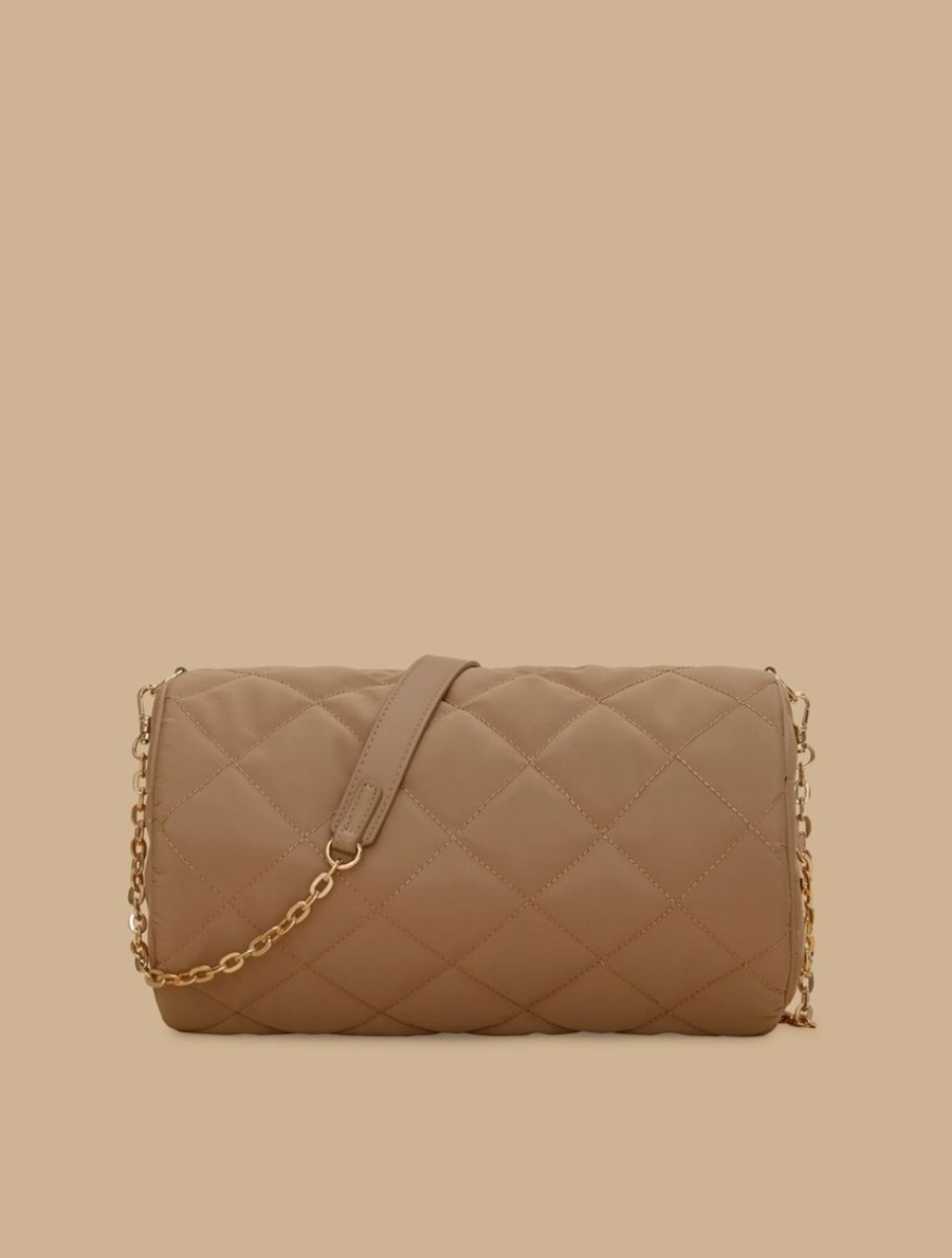 Quilted Duchesse Shoulder Bag Camel Wholesale