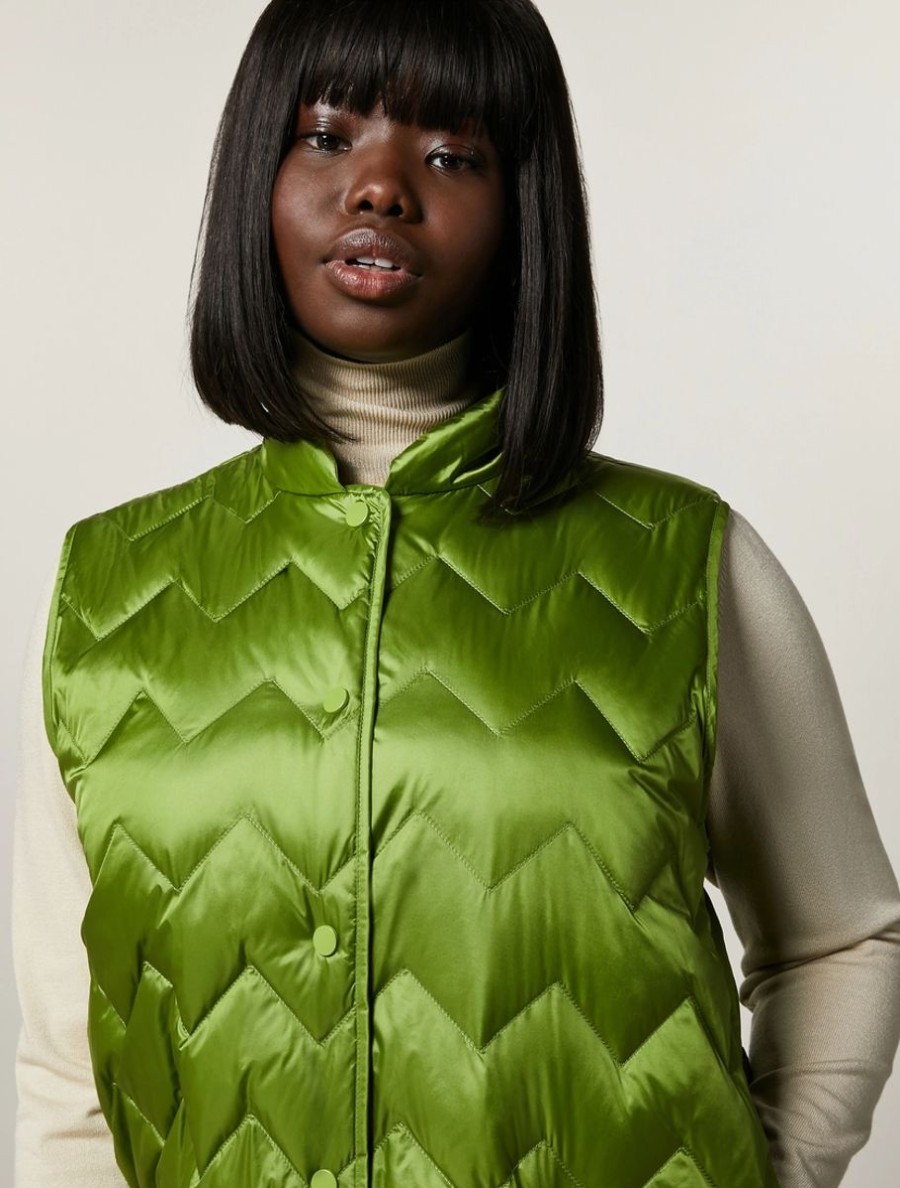 Down-Padded Gilet Green New