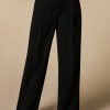 Triacetate Palazzo Trousers Black New