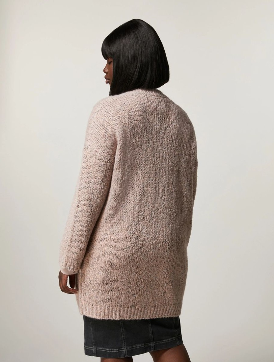 Alpaca And Wool-Knit Coat Pink Best