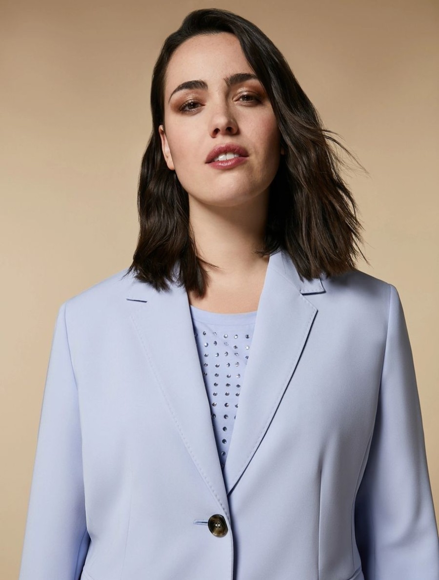 Triacetate Cady Jacket Sky Blue Clearance