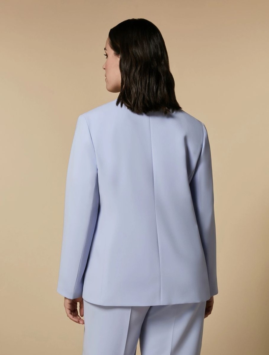 Triacetate Cady Jacket Sky Blue Clearance