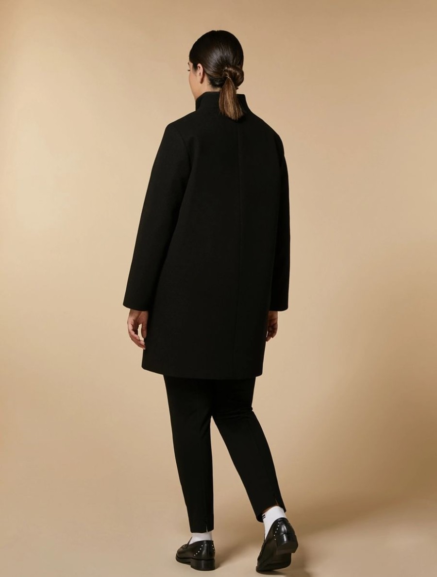 Jersey Cloth Coat Black Best