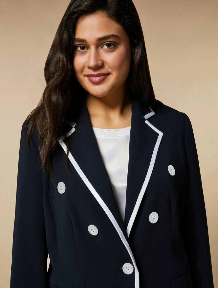 Triacetate Cady Jacket Midnightblue Clearance