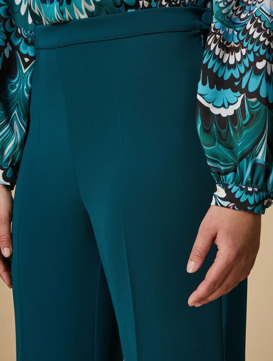 Triacetate Trousers Dark Green Best