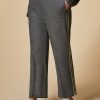 Flannel Trousers Medium Grey Wholesale