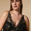 Georgette And Lace Top Black Wholesale