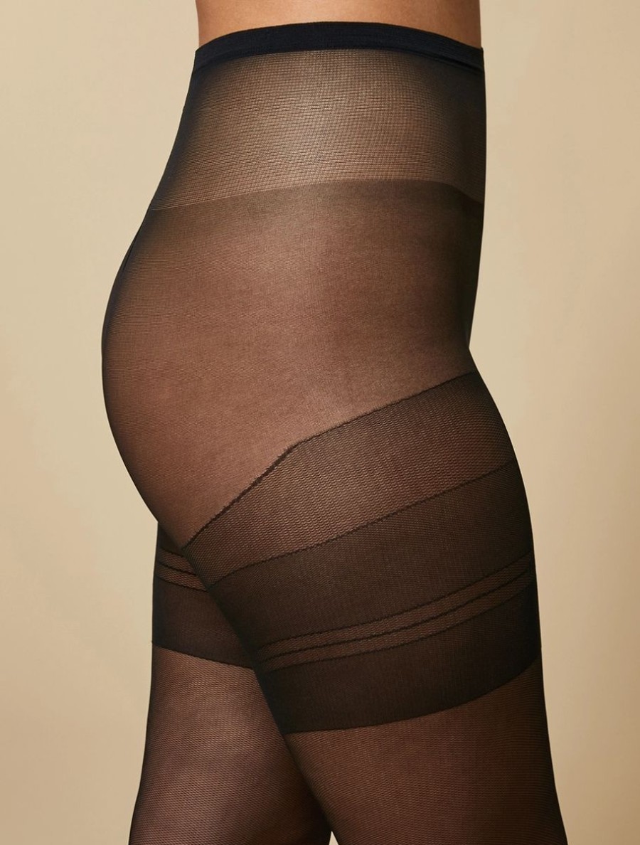 20 Denier Tulle Tights Black Hot