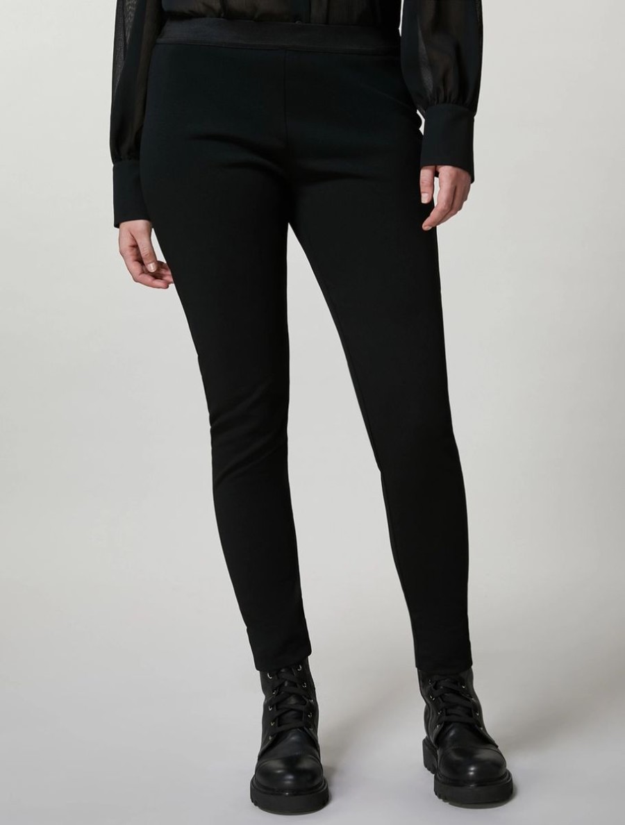 Stretch Jersey Leggings Black Online