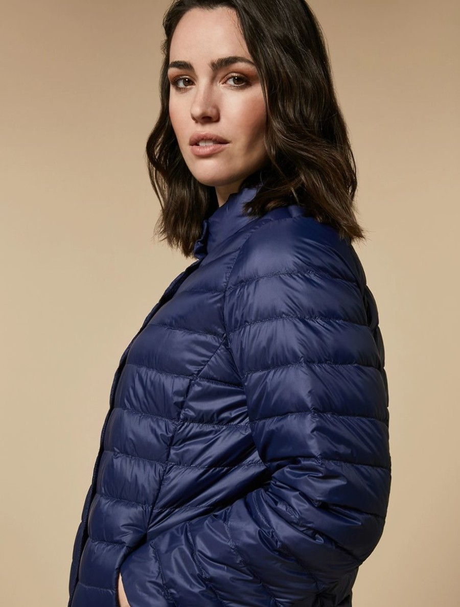 Nylon Down Jacket Dark Navy Clearance