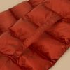 Padded Iridescent Fabric Scarf Rust Wholesale