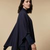 Wool Cape Navy Best