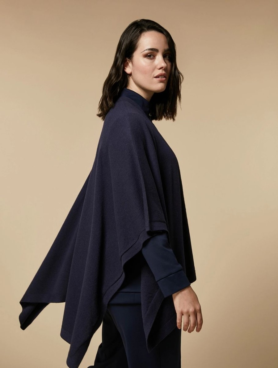 Wool Cape Navy Best