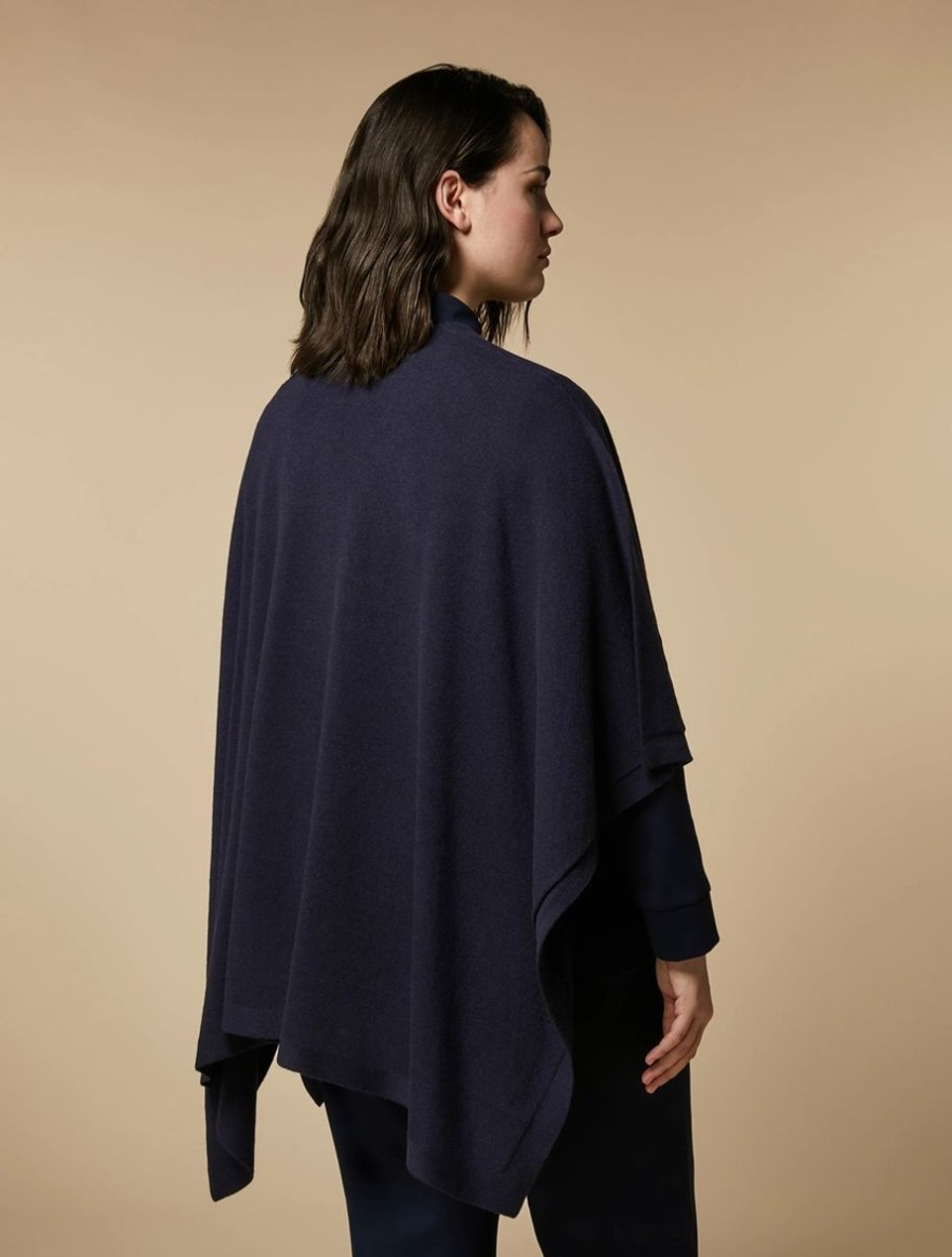 Wool Cape Navy Best