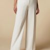 Triacetate Wide Trousers White New