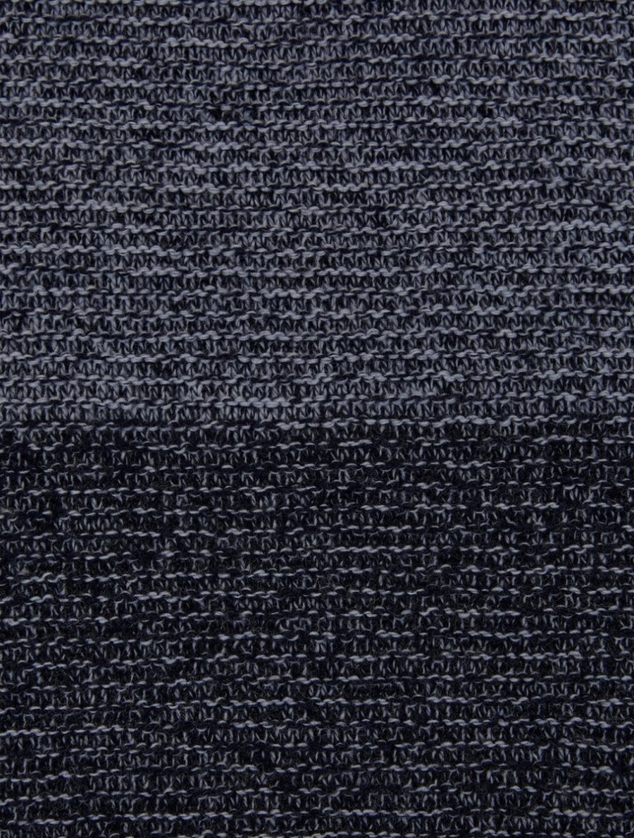 Wool And Cashmere Scarf Dark Navy Clearance