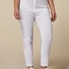 Cotton Poplin Trousers White Wholesale