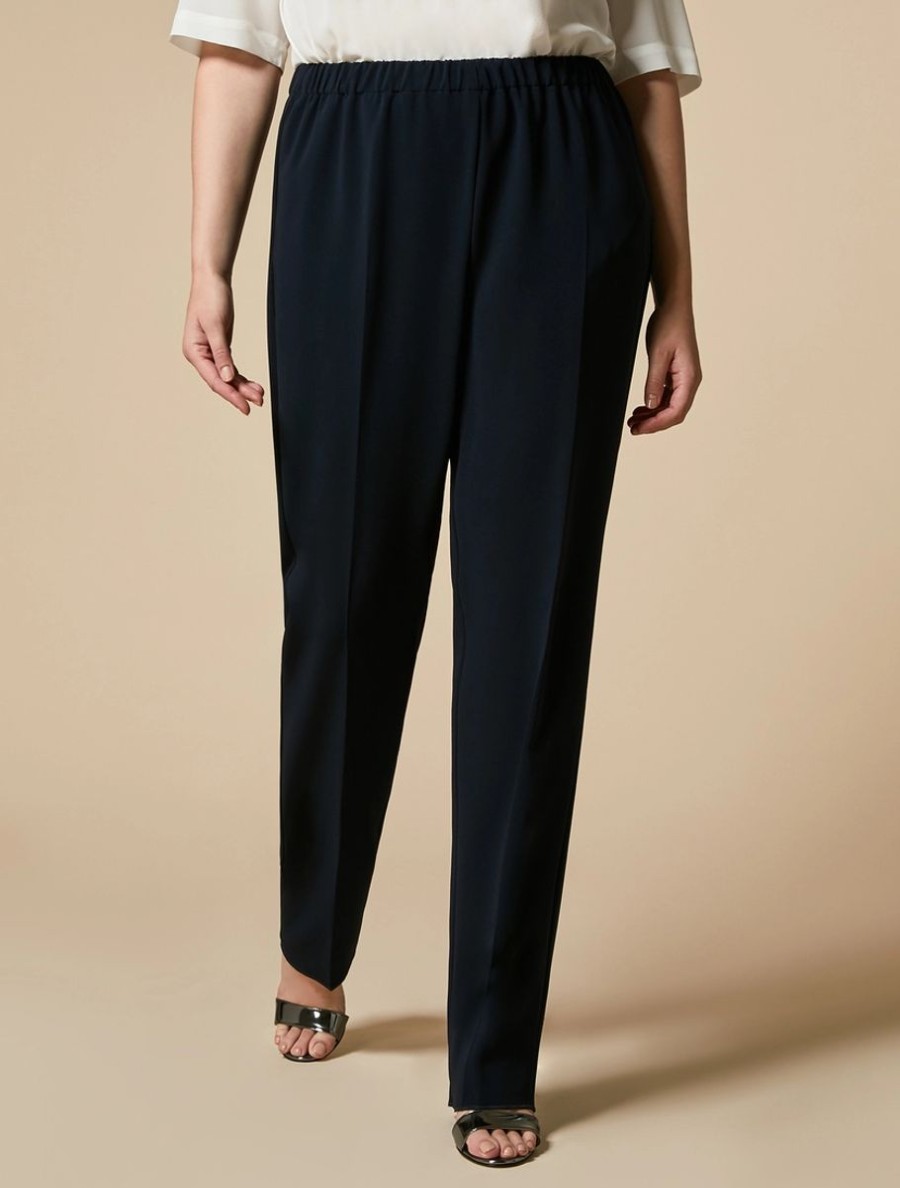 Triacetate Cady Classic Trousers Midnightblue Best