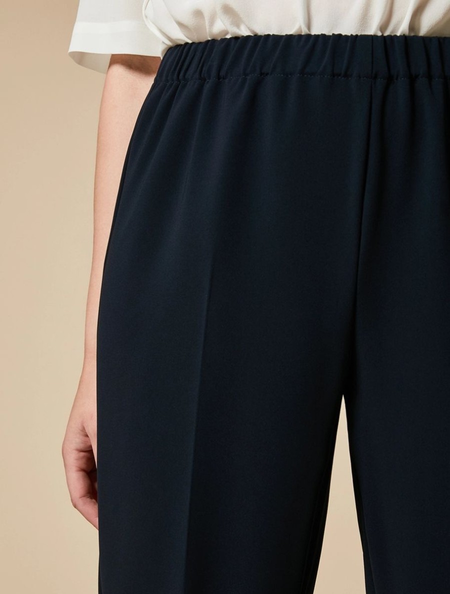 Triacetate Cady Classic Trousers Midnightblue Best