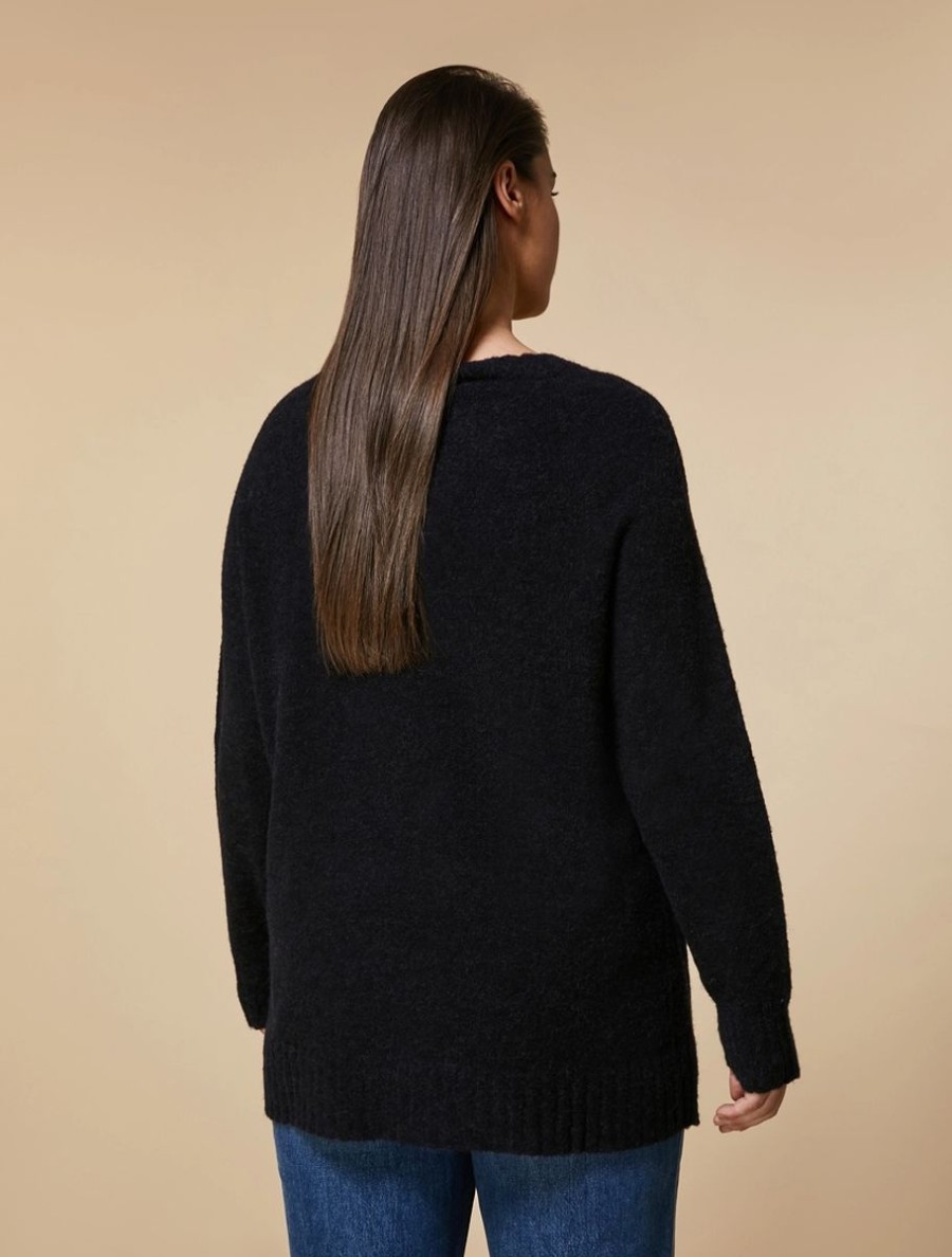 Alpaca-Blend Sweater Black Hot