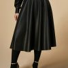 Skirt In Coated Fabric Black Best