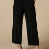 Straight-Fit Triacetate Trousers Black Clearance