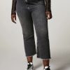 Stretch Denim Trousers Black Clearance