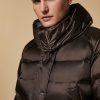 Padded Jacket In Water-Resistant Nylon Dark Brown Wholesale