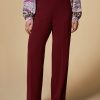 Triacetate Trousers Bordeaux Best