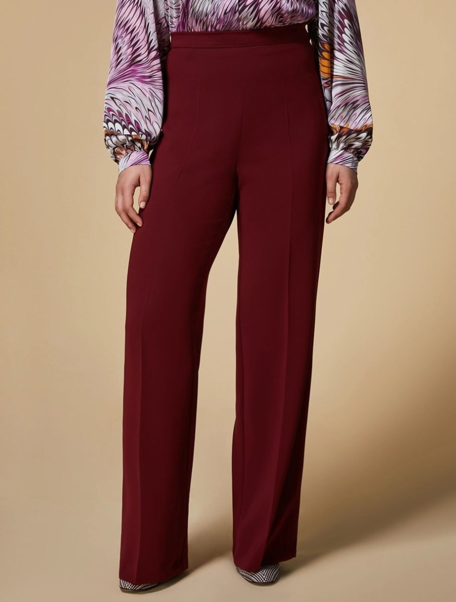 Triacetate Trousers Bordeaux Best