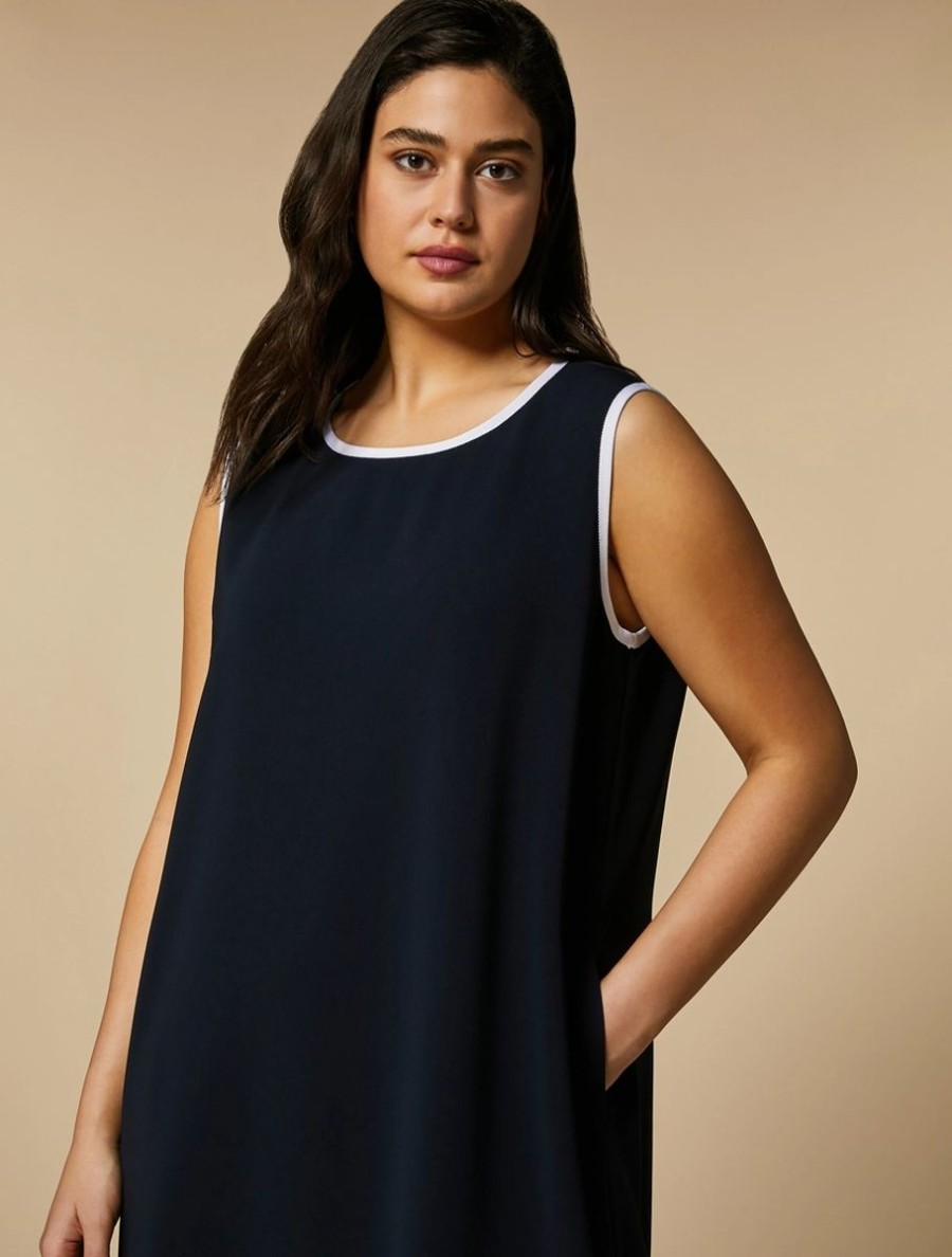 Triacetate Cady Dress Midnightblue New