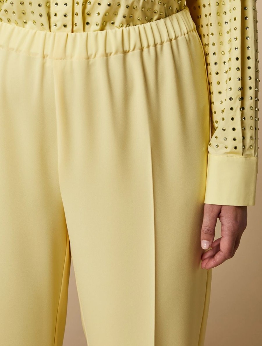 Triacetate Cady Classic Trousers Lemon Hot