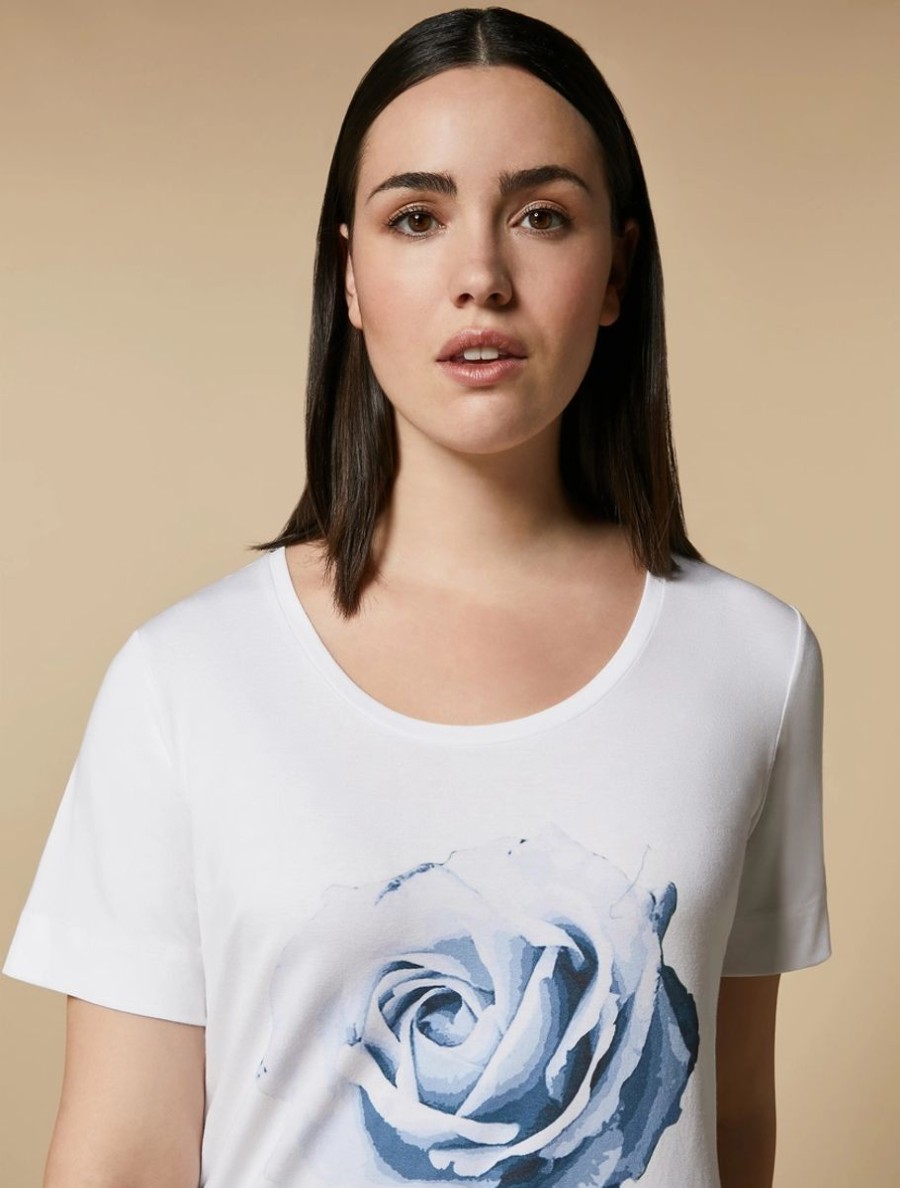 Viscose Jersey T-Shirt Optical White Online