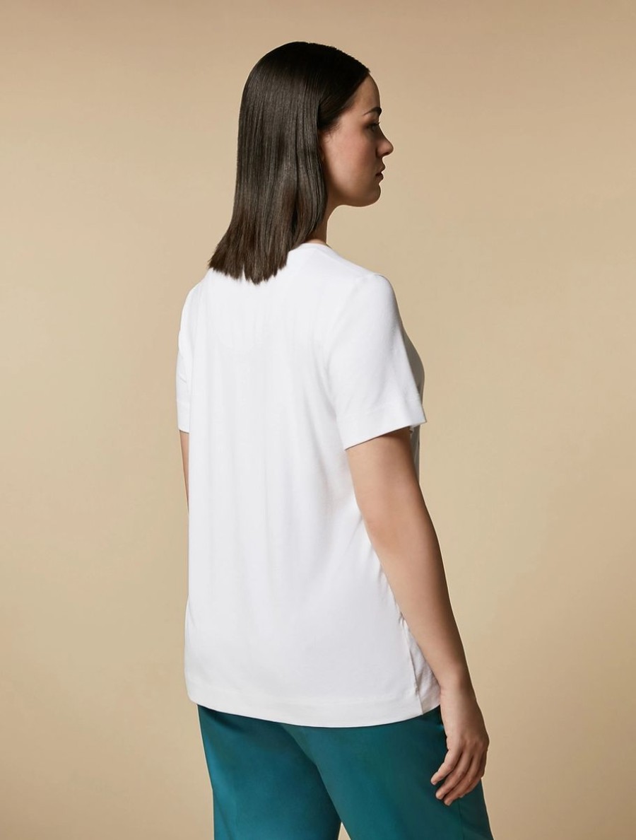 Viscose Jersey T-Shirt Optical White Online