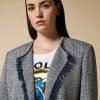 Cotton-Blend Basketweave Jacket Ultramarine Online